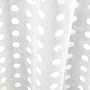 non toxic contemporary peva shower curtain white polka dot pattern on frosted background