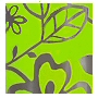vinyl contemporary spring green and clear tub width shower curtain