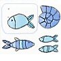 kids peva shower curtain with sea shell and fish design