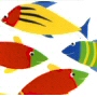 fish pattern shower curtain