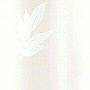 solid color fabric shower curtain with non corrosive grommets with white leaf design on white background