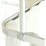 HOOK FREE SHOWER CURTAIN ROD NO RINGS REQUIRED FOR SHOWER CURTAINS