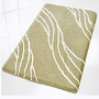 luxury bathroom rug with contemporary design in slate grey or taupe