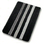 striped contemporary rug in black with grey stripes or white with grey stripes