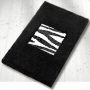 animal print bathroom rug in nut brown, slate grey, black and white or taupe