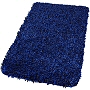 shag bath rug in garnet red, saffron, eggplant, magenta, clover green or sorrento azure blue