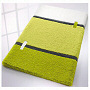 plush bath rug in magenta, aqua, spring green or carrot