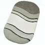 plush oval bath rug in purple, blue, red or green