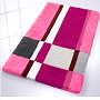 luxury bathroom mats with contemporary modern design in yellow, blue, pink, green and aqua