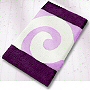 unique contemporary bath rug with swirl pattern in your choice of platinum grey, magenta, aqua blue, ruby red or eggplant