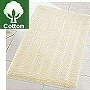 unique sculpted cotton bathroom rug in natural, dark taupe and snow white