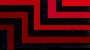 Deep, bold and beautiful angular stripes of black and red tones. The red tones range from dark deep ruby red to medium and light red