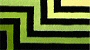 Color range includes olive, bright green, key lime and yellow with black geometric stripes in between.