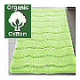 organic cotton bath rugs available in platinum grey and light lime green
